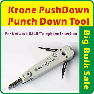 Punch Push Down Tool Krone IDC Network RJ45 Lan Cat5e Cat6/Telephone Insertion  • $11.95