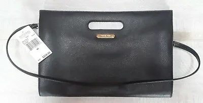 Nwt Michael Kors Tilda Black Xl Clutch Leather Handbag Msrp 228.00 • $99.99