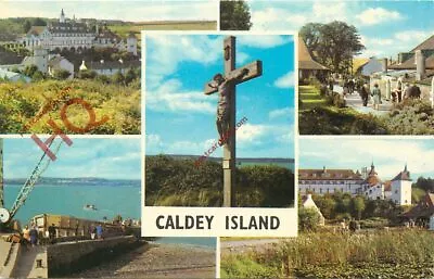 Picture Postcard:-Caldey Island (Multiview) • £1.89