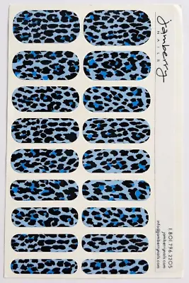 Jamberry Blue Leopard Full Sheet Nail Wrap • $5