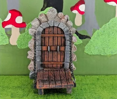 Miniature Hinged Draw Bridge For Fairy Gnome Garden Enchanted Fairy Tale NEW • $9.95