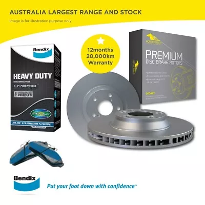 Front Bendix HD Brake Pads & Rotors Set For Mazda E-SERIES E2000 E2200 LWB 92-95 • $212.85