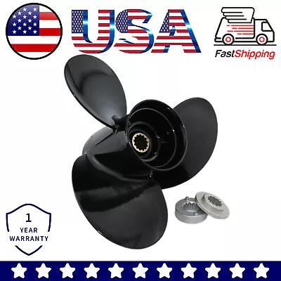 Outboard Propeller 10 1/2x13 Fit Mercury BF25 30 35 40 45 48 50 70 75HP 13 Tooth • $59