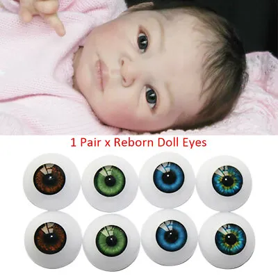 Reborn Doll Eyes 20-24mm Replacement For Newborn Baby Doll Supplies • $6.15