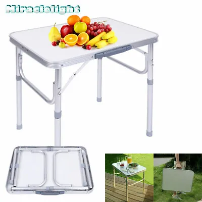 £21.52 • Buy Portable Folding Camping Table Aluminium Carry BBQ Desk Kitchen Outdoor Picnic