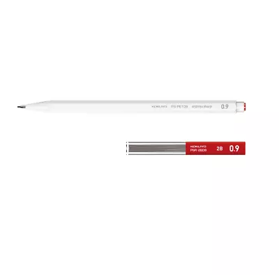 Kokuyo Enpitsu Sharp Mechanical Pencil 0.9mm White+Refill Lead 0.9mm2B (25 Pcs) • $4.50