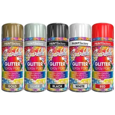 Glitter Effect Spray Paint Colour Decorative Creative Art Crafts Picture Frames • £5.69