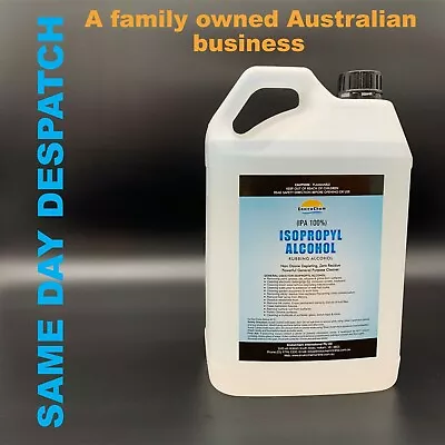 $38.50 • Buy Isopropyl Alcohol, IPA, Lab Grade Best Value, Rubbing IPA, 5L, 100% Isopropanol