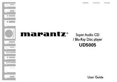 Marantz UD5005 Blu-Ray Player Owners Instruction Manual • $21.99