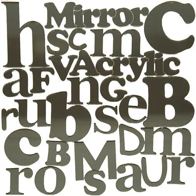 Mirror Acrylic Letters Choice Of Sizes And Fonts. • £3