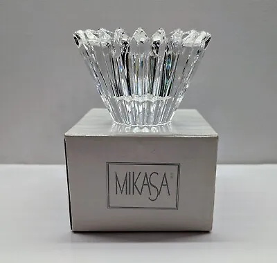 Lovely Beautiful Mikasa Crystal Ardsley Cone Candleholder • $12