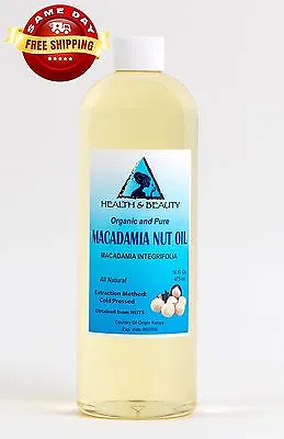 MACADAMIA NUT OIL ORGANIC By H&B Oils Center COLD PRESSED PREMIUM PURE 64 OZ • $41.88