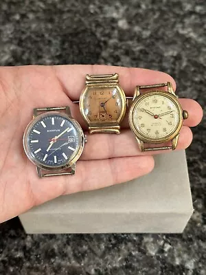 Vintage Lot Of 3 Men’s Mechanical Watches - CRYSLER - AYTIME - DIANTVS • $45