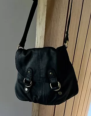 Ladies Crossbody Bag Black Leather Warehouse  • £20