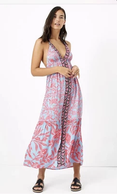 £15.99 • Buy Ex M&S Floral Sleeveless Maxi Beach Dress Summer 18-22-24