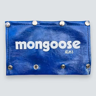 Vintage BLUE Mongoose BMX Products Vinyl Foam Bicycle BIKE Handlebar Pad OG • $150