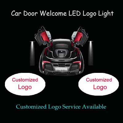 $46.25 • Buy 2x Customized Logo Car Door Welcome Laser Projector Ghost Shadow LED Logo Light