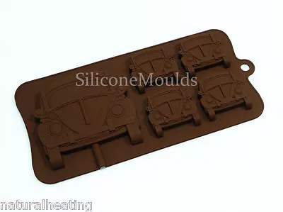 BEETLE RETRO CAR Chocolate Cookie Silicone Bakeware Cake Lolly Mould Candy Pan • £5.99