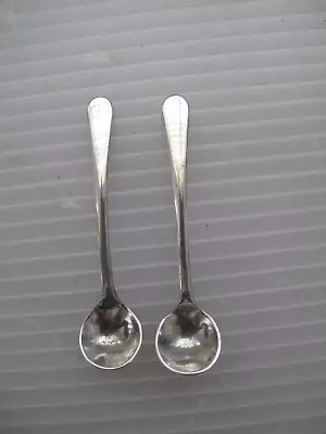 Pair Silver Salt Spoons - JD&S - James Dixon & Sons - Sheffield 1953 • £50