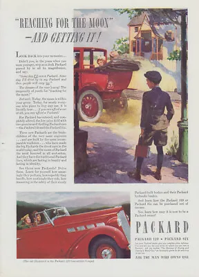 Reaching For The Moon And Getting It! Packard 120 Convertible Coupe Ad 1937 T • $9.99