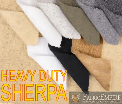 $13.50 • Buy Heavy Duty SHERPA SHEEP SKIN Shearling Faux Fur Fabric 60  W Sold By The Yard  