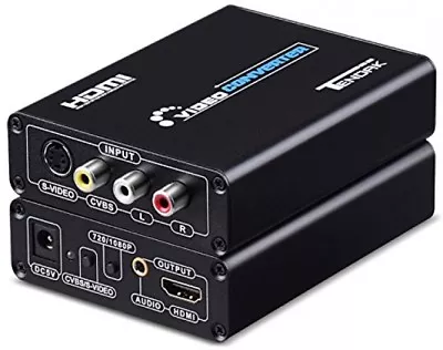 £49.84 • Buy  S-video To HDMI 3RCA AV CVBS Composite To HDMI Converter Upscaler Adapter