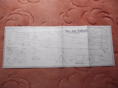 Radio Modeller Plans Of The TRInc.6AL Pursuit A Scale Model Of 40  Wingspan • £2.75