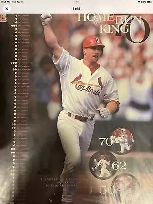 Mark Mcgwire 70 St. Louis Cardinals Home Run King Poster Sealed (costacos) • $19.99