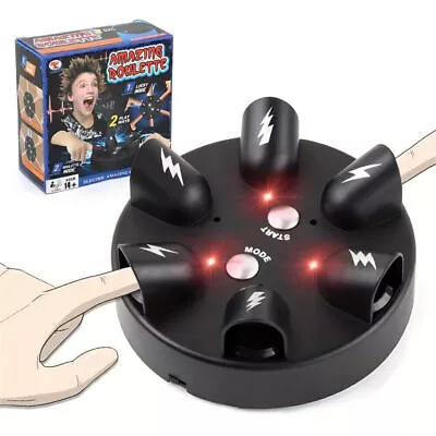 Electric Shock Lie Detector Finger Roulette Funny Punishment Prank Tricky Toy * • £15.49