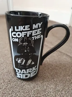 Disney Starwars Darth Vader Black Coffee Mug Used No Box • £2