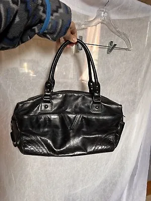 Vintage Black Shoulder Bag Purse Victor Leather • $32