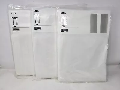 Ikea LILL Sheer Mesh White Canopy Drapes Curtains 6 Panels (3 Pairs) - NEW • $39.95