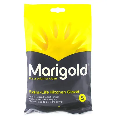 Marigold Extra-Life Kitchen Cleaning Gloves Small Medium Or Large Sizes • £4.49