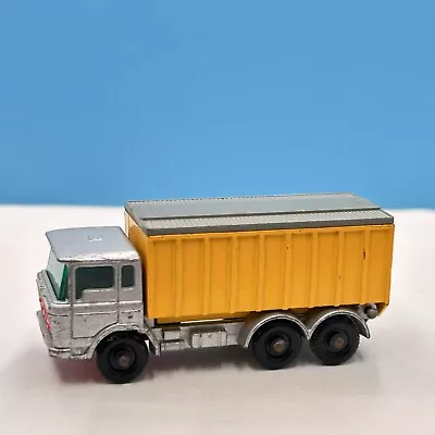 1967 Matchbox Lensey 47 C DAF Silver Yellow Tipper Container Truck Cover • $15