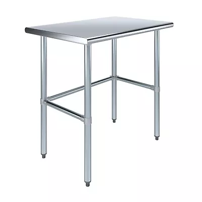 24 In. X 36 In. Open Base Stainless Steel Work Table | Residential & Commercial • $204.95