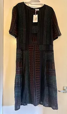 £99 • Buy BRORA Fretwork Dress - Size 16 - RRP £229 - New With Tags