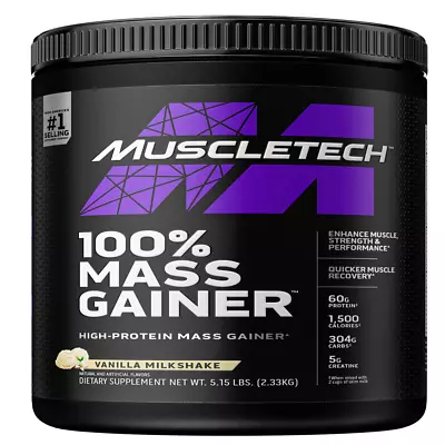 Muscletech Pro Series Mass Gainer Vanilla 60G Protein 5Lb 80Oz • $49.64