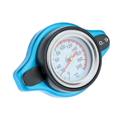 £7.79 • Buy Small Head Temperature Gauge With Thermo Radiator Cap Tank Cover (0.9Bar) UK
