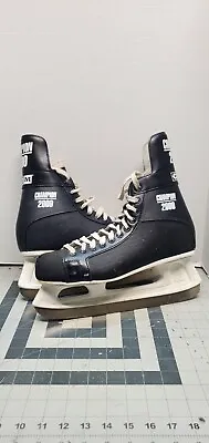 VTG CCM Mustang Tour 2000 Men's 12 Black Lace Up Hockey Skates Used Size 12 • $49.99