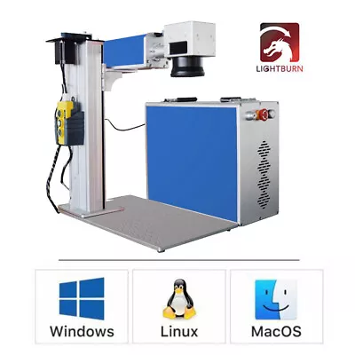 Autofocus Laser 50W Fiber Laser Marking Machine 300x300mm Metal Laser Engraver • £3949