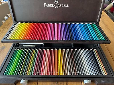 Faber Castell Albrecht Durer Artists Watercolour Pencils Wooden Box 120 • £200