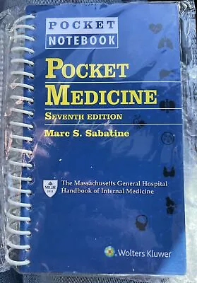 Pocket Medicine 7th Edition Pocket Notebook - Marc S. Sabatine New  • $12.75