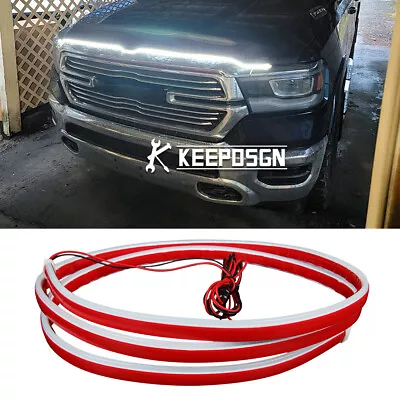 For Dodge RAM 1500 2500 3500 70  LED Scan Start Up Dynamic Hood Light Strip DRL • $20.97