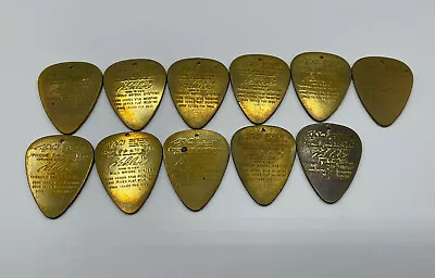 Kahler/APM Brass Guitar Pick 1980s Promo Bass Lot Of 11 • $198.95