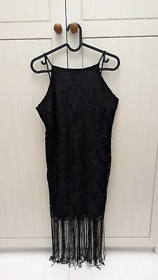 Black Charlston Style Lace Dress • £30