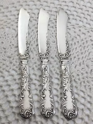 International Silver VERNON Silverplate 3 Butter Spreaders Flatware • $22.94