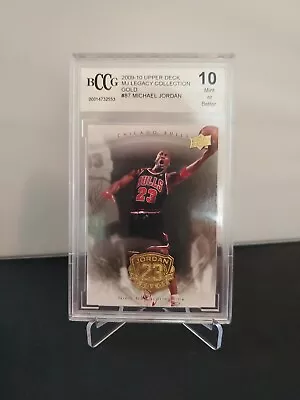 Michael Jordan 2009-10 Upper Deck MJ Legacy Collection Gold #87 BCCG 10 • $6