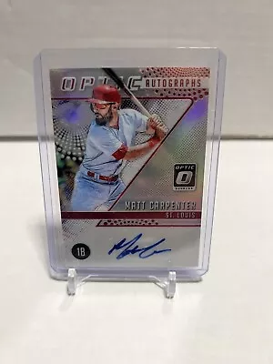 2018 Panini Donruss Optic Matt Carpenter Autograph Auto • $19.95