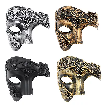 Masquerade Mask For Men Phantom Of The Opera Half Face Venetian Costume Masks • $39.99