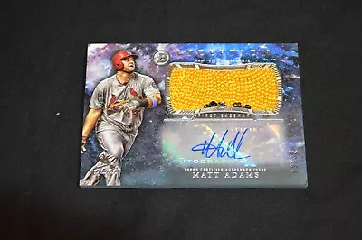 J 2016 Inception Matt Adams Jersey Auto #ed 09/35 • $14.95